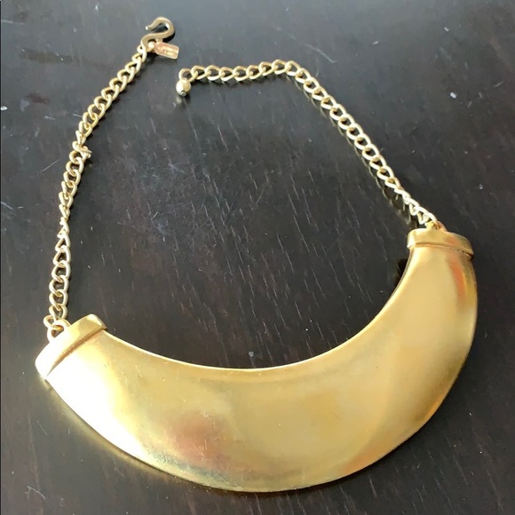 KJL plate gold collar necklace - Picture 4 of 4